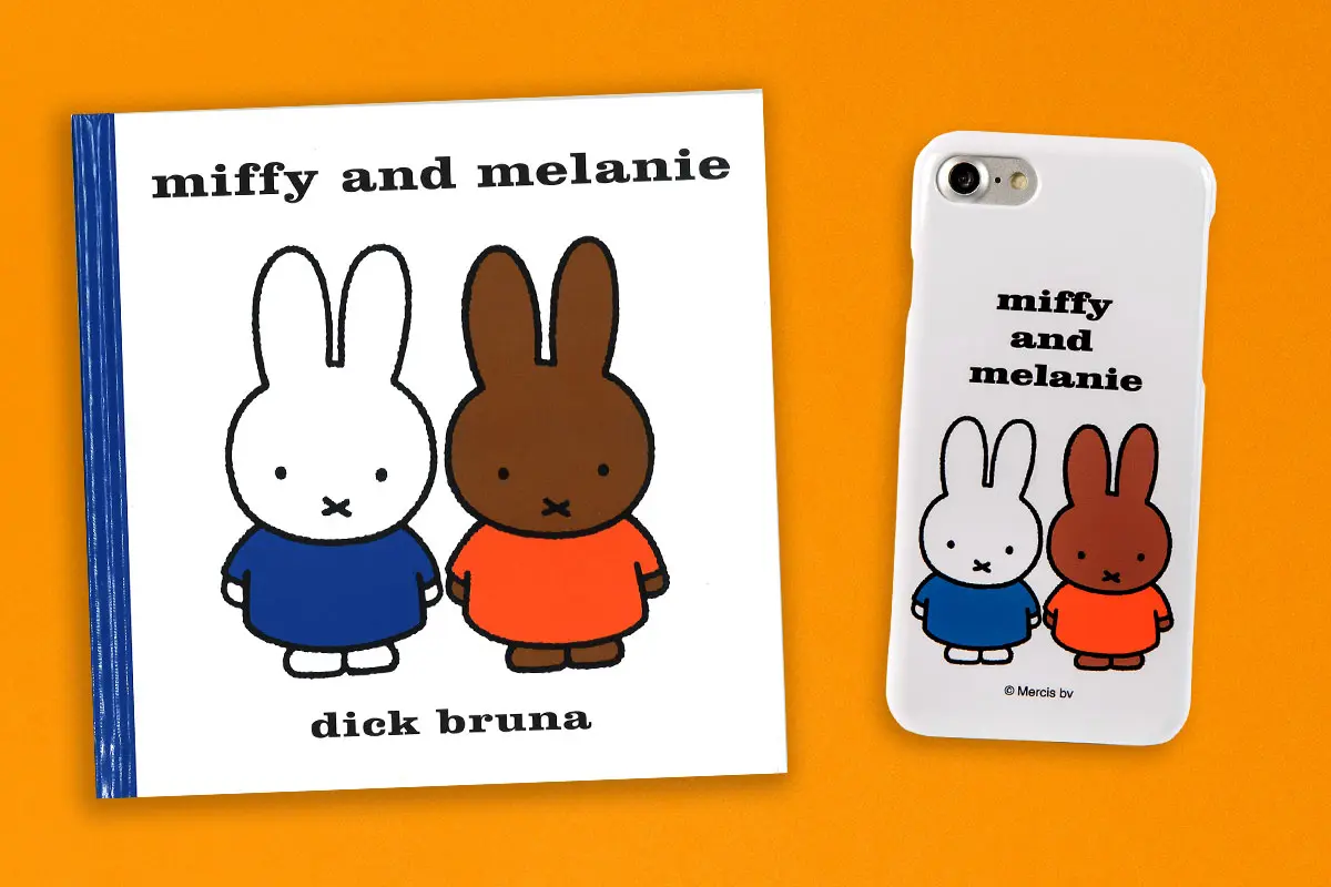 ミッフィー スマホケース 『miffy and melanie』絵本表紙のかわいいハード型 iphone アンドロイド - muomou SHOP