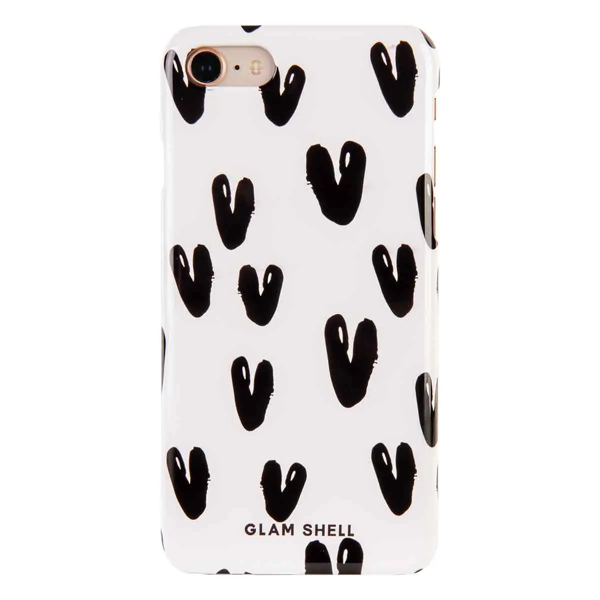 スマホケース Iphone アンドロイド かわいい Cuteシリーズ Heart Drawings Bk Glam Shell Muomou Shop