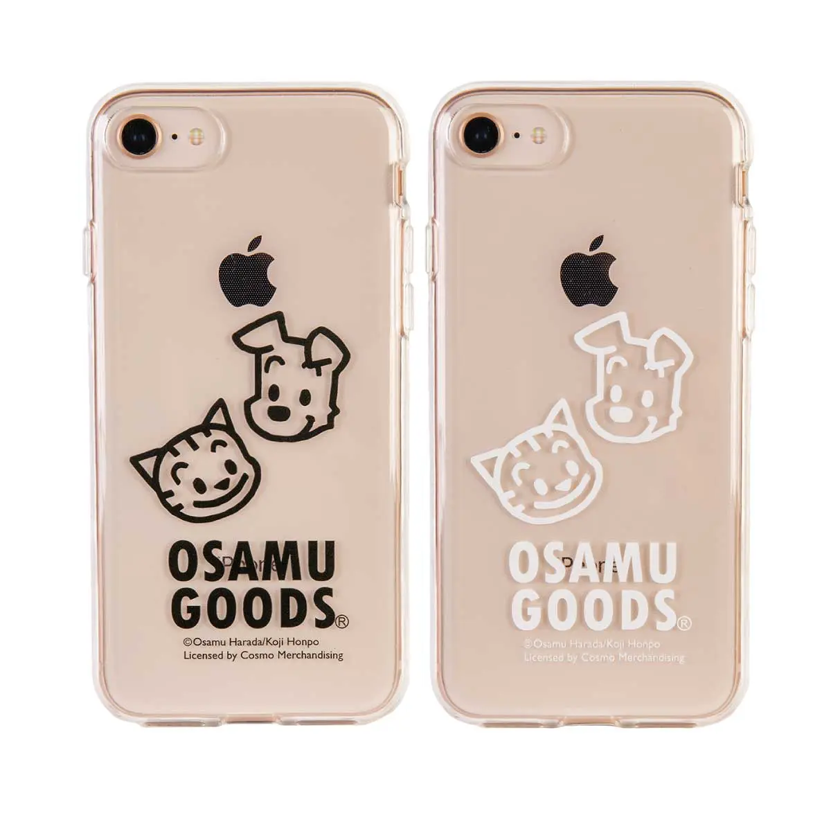 オサム グッズ スマホケース Cat And Dogクリア かわいいクリアケース Iphone Galaxy Muomou Shop